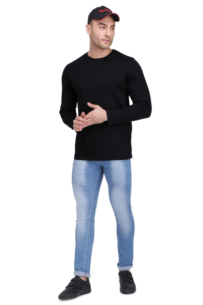 Black Full Sleeve T Shirt