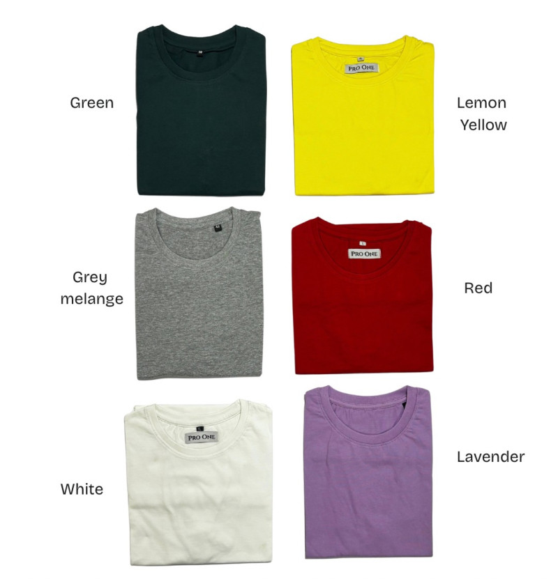 Regular T-Shirt Woment's (With Neck Piping) Pack Of 2