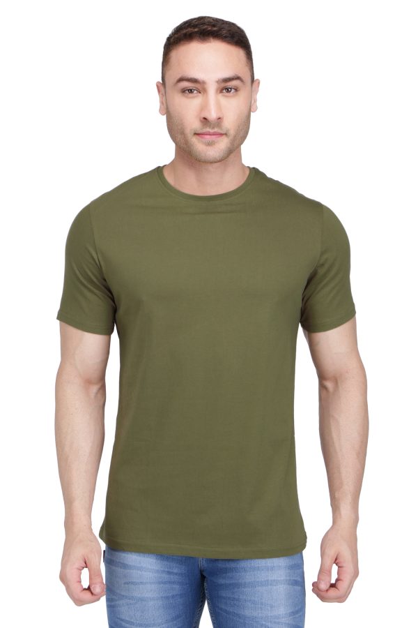 Khaki Half Sleeve T Shirt