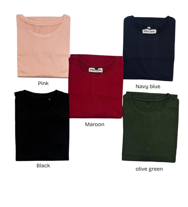 Regular T-Shirt Woment's (With Neck Piping) Pack Of 2