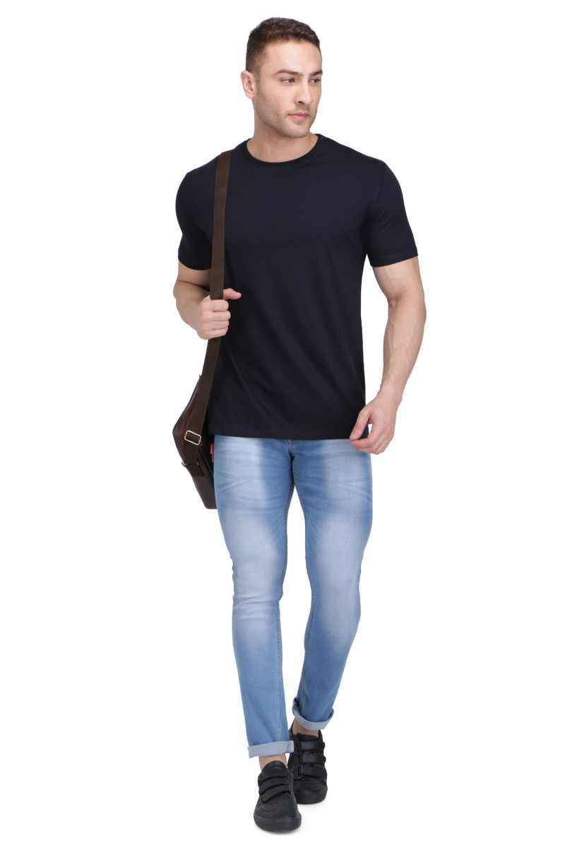 Navy Blue Half Sleeve T Shirt